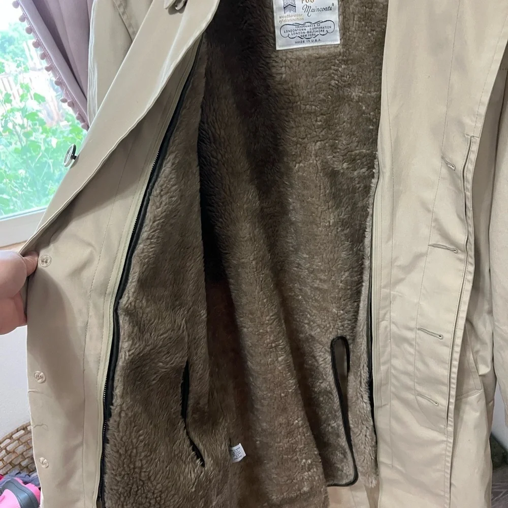 London Fog Tan Trench Coat Classic Style